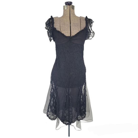 Dior Dresses & Skirts - Vintage Christian Dior black evening dress size 8